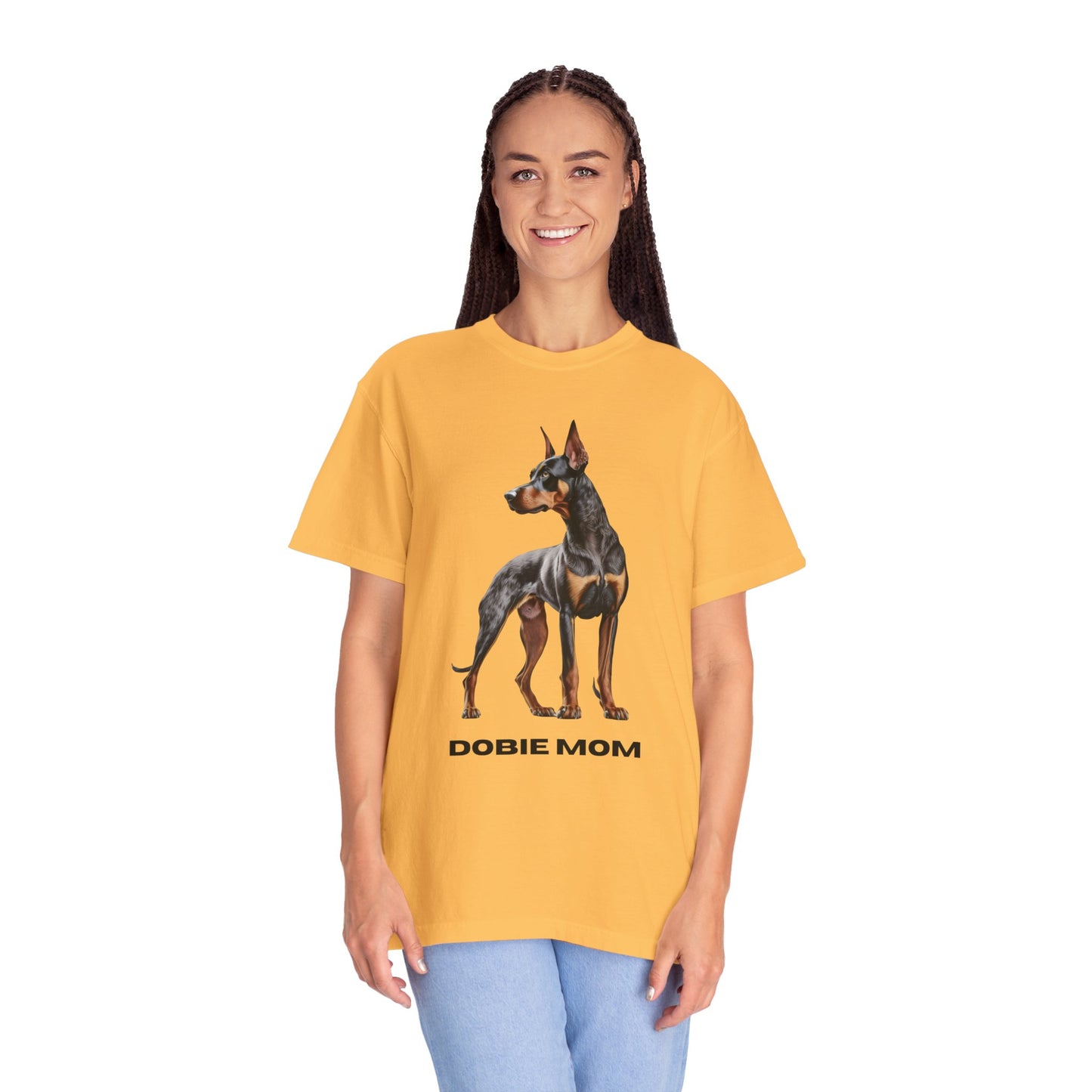 Dobie Mom Unisex Garment-Dyed T-shirt
