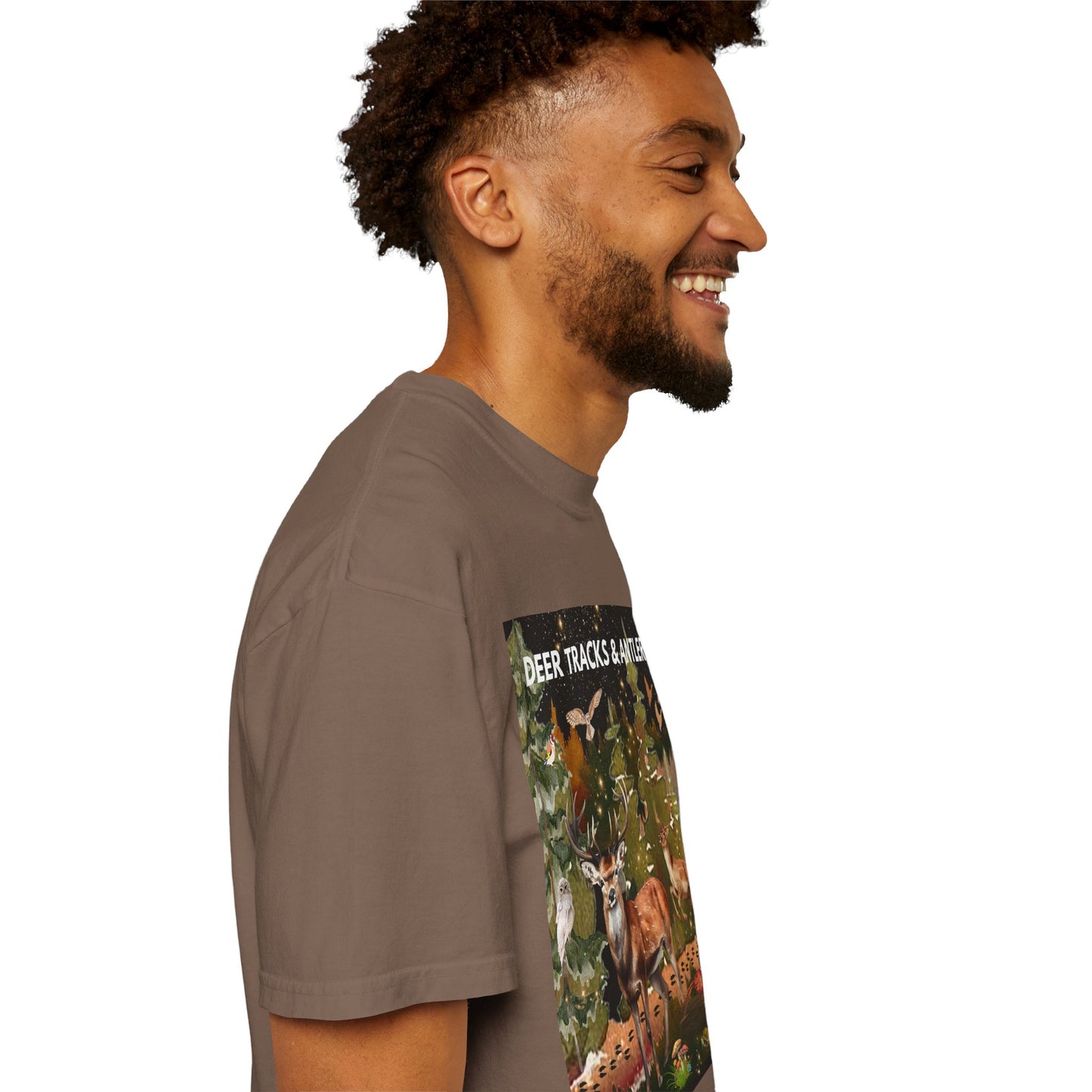 Deer Tracks & Antler Racks Unisex Garment-Dyed T-shirt