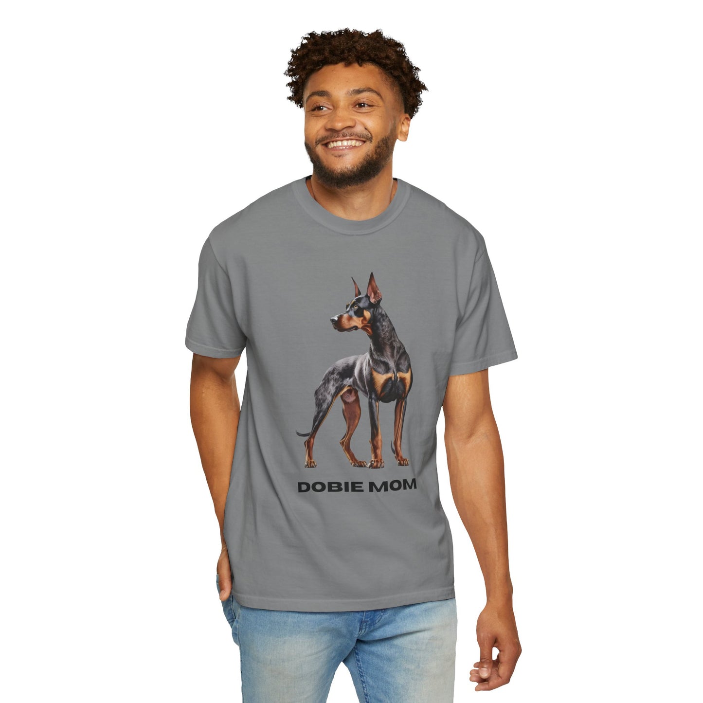 Dobie Mom Unisex Garment-Dyed T-shirt