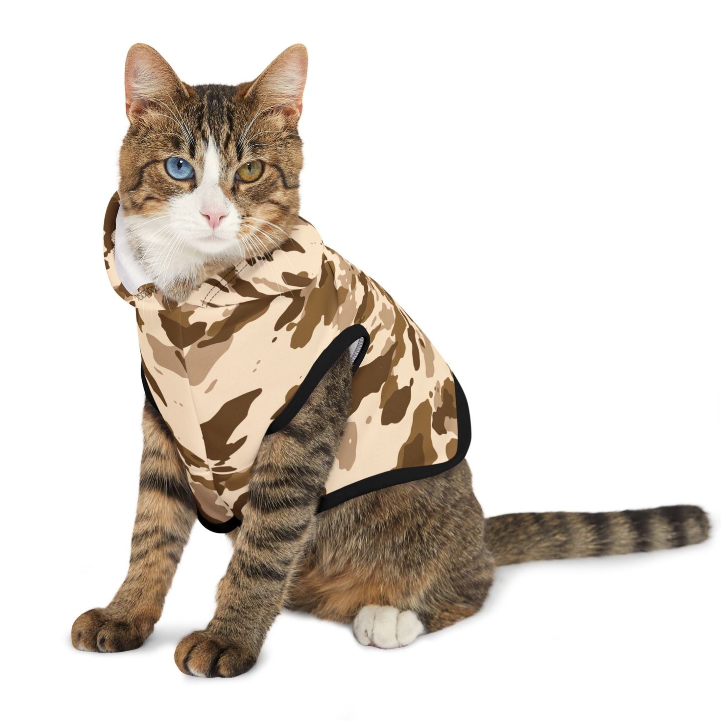 Pet Hoodie Camo Tan