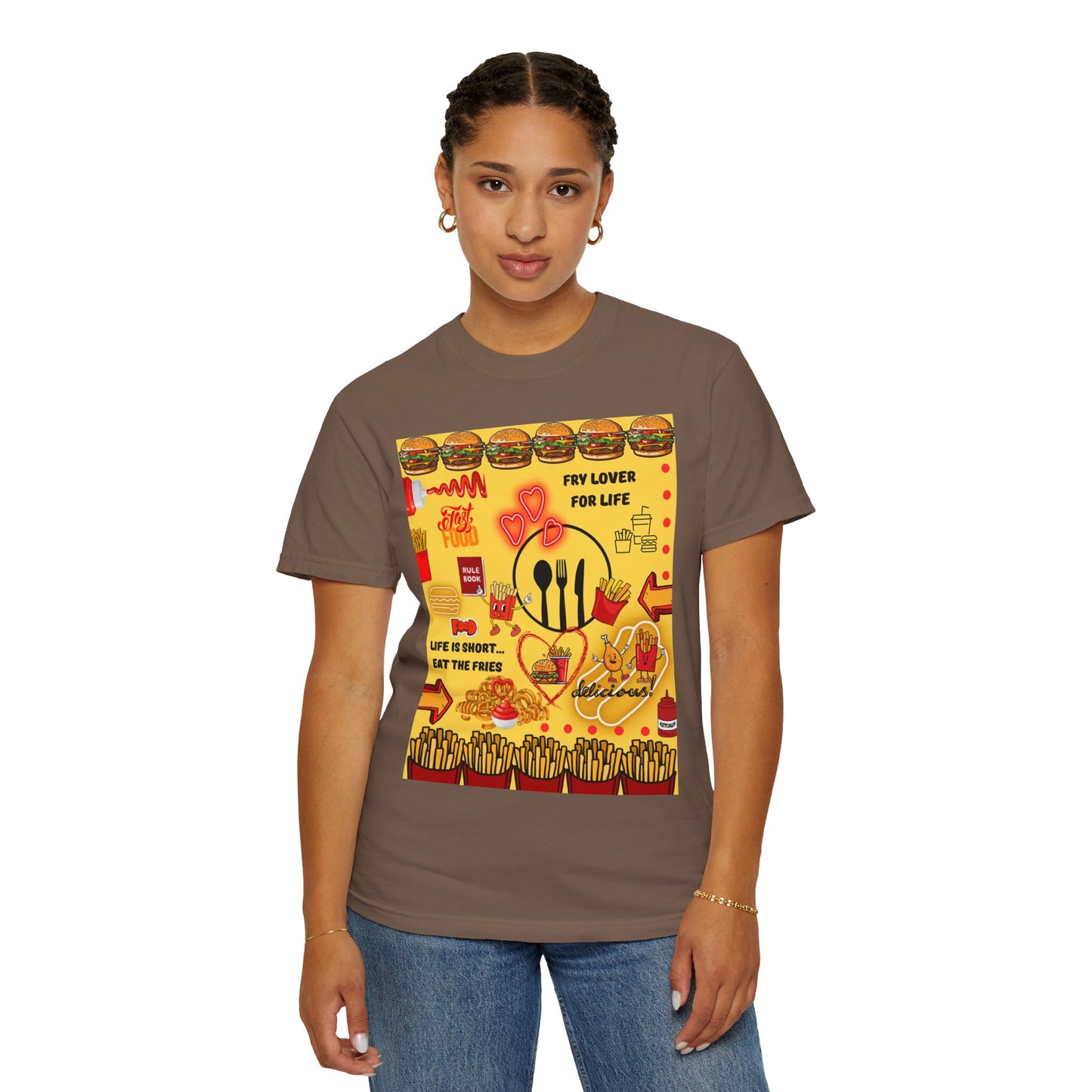 Eat The Fries Unisex Garment-Dyed T-shirt