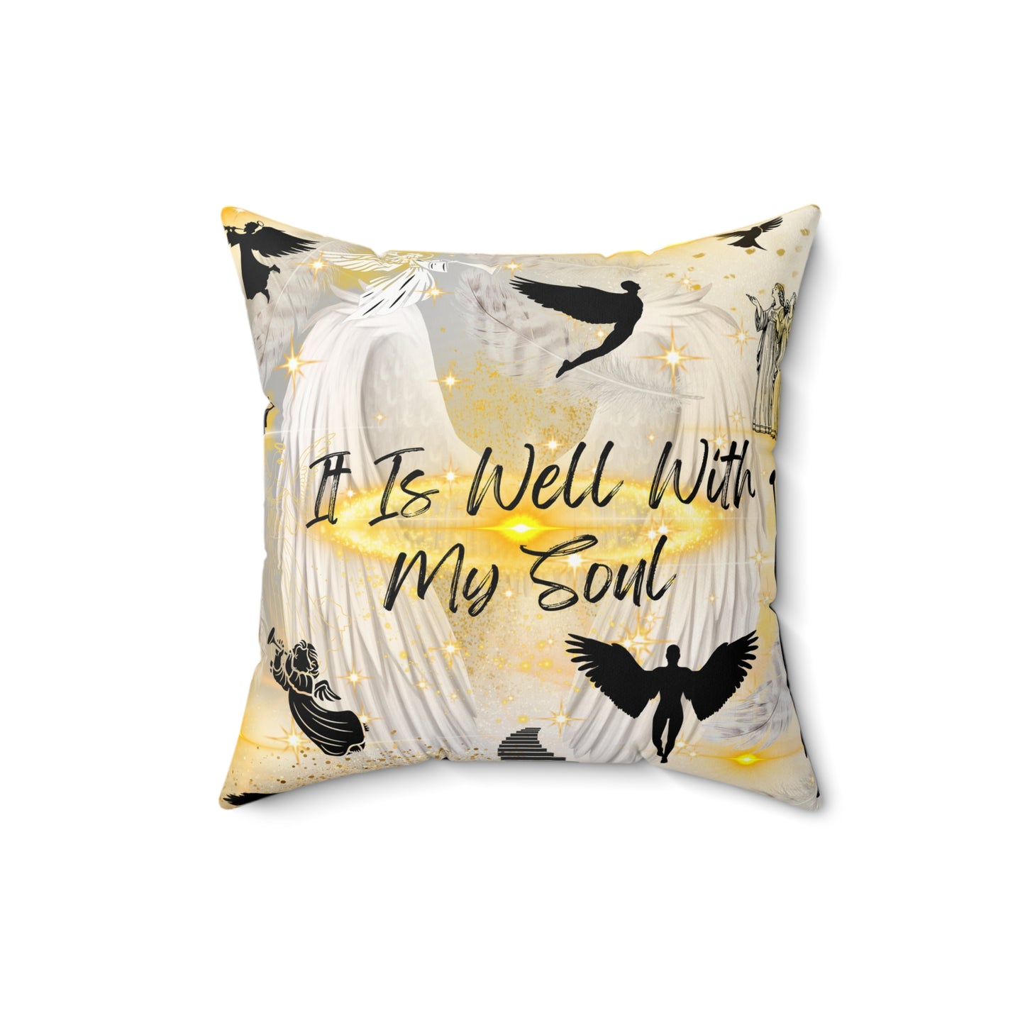 It Is Well With My Soul Spun Polyester Square Pillow