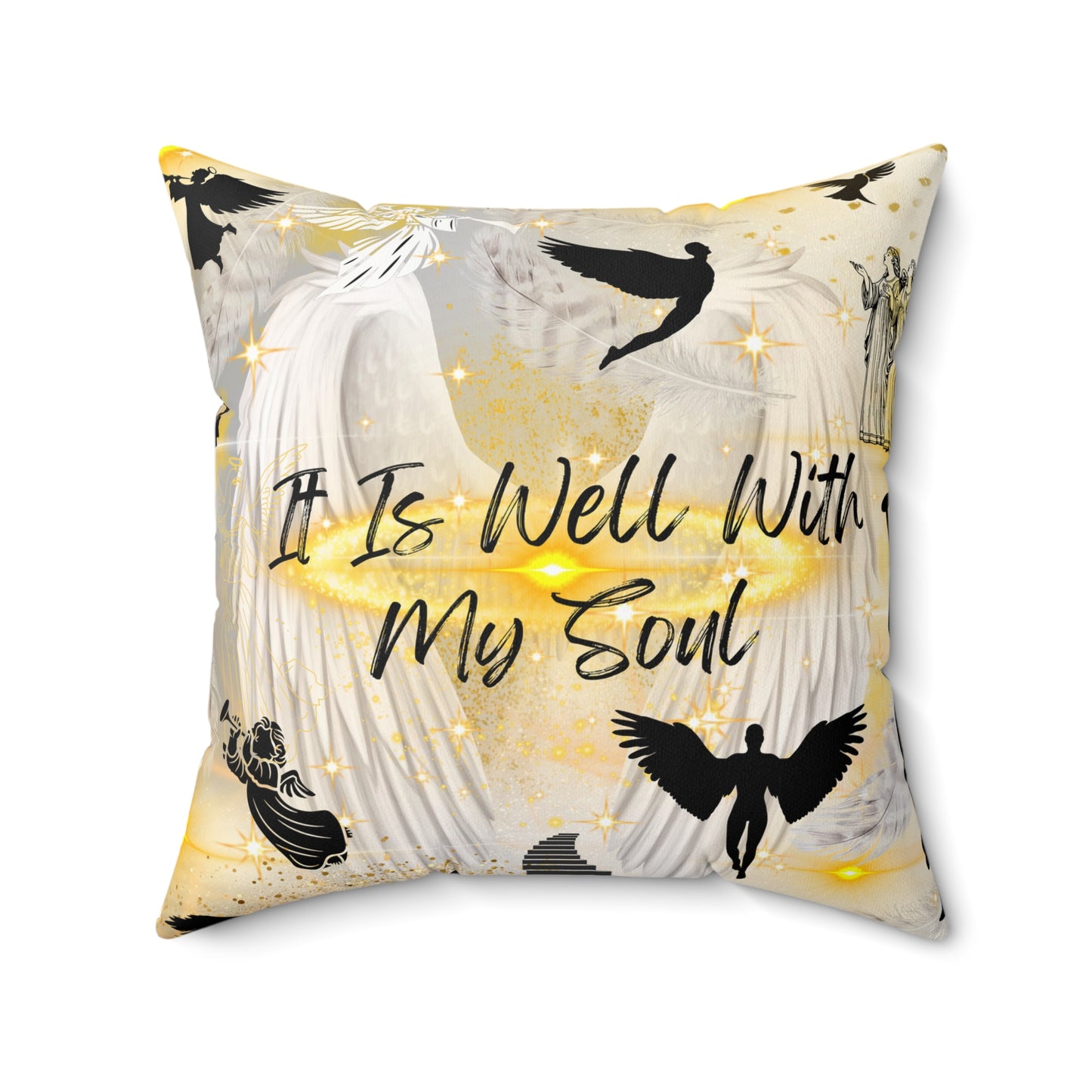It Is Well With My Soul Spun Polyester Square Pillow