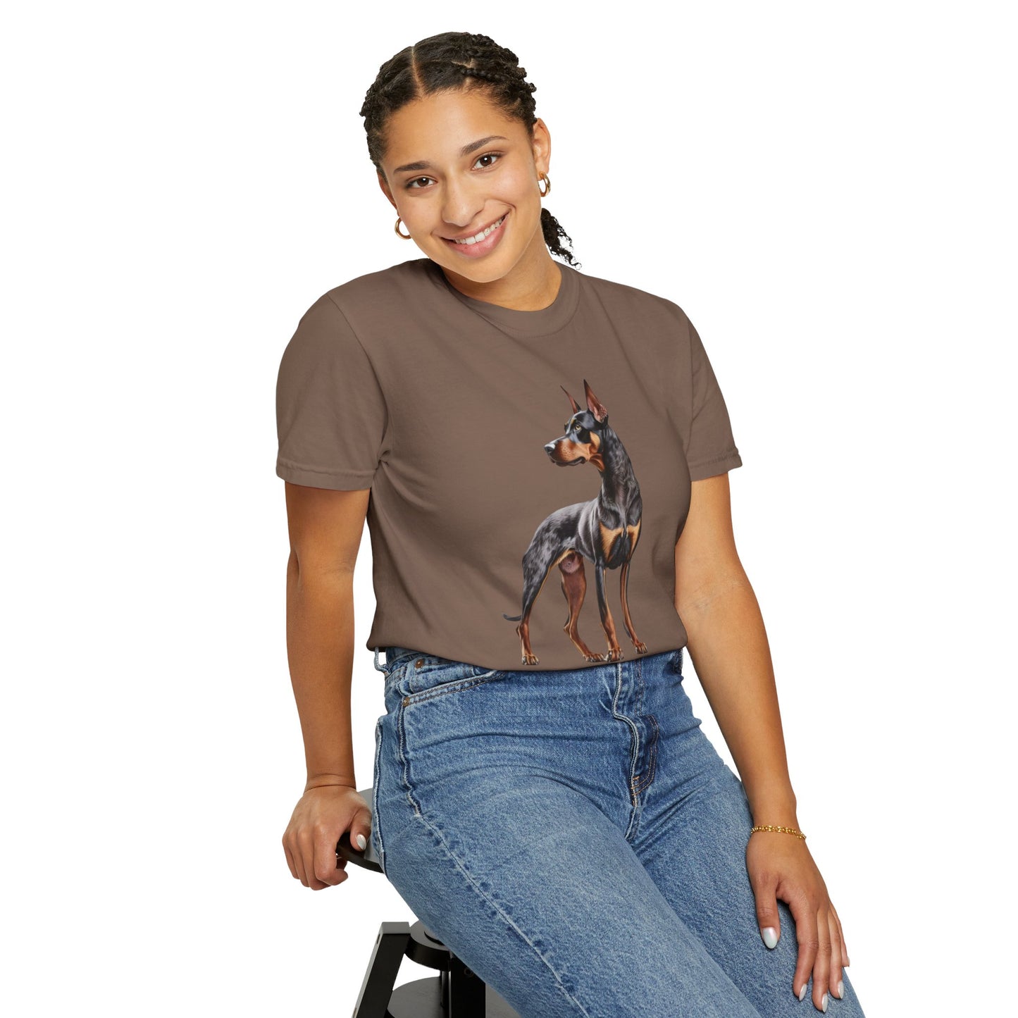 Dobie Mom Unisex Garment-Dyed T-shirt