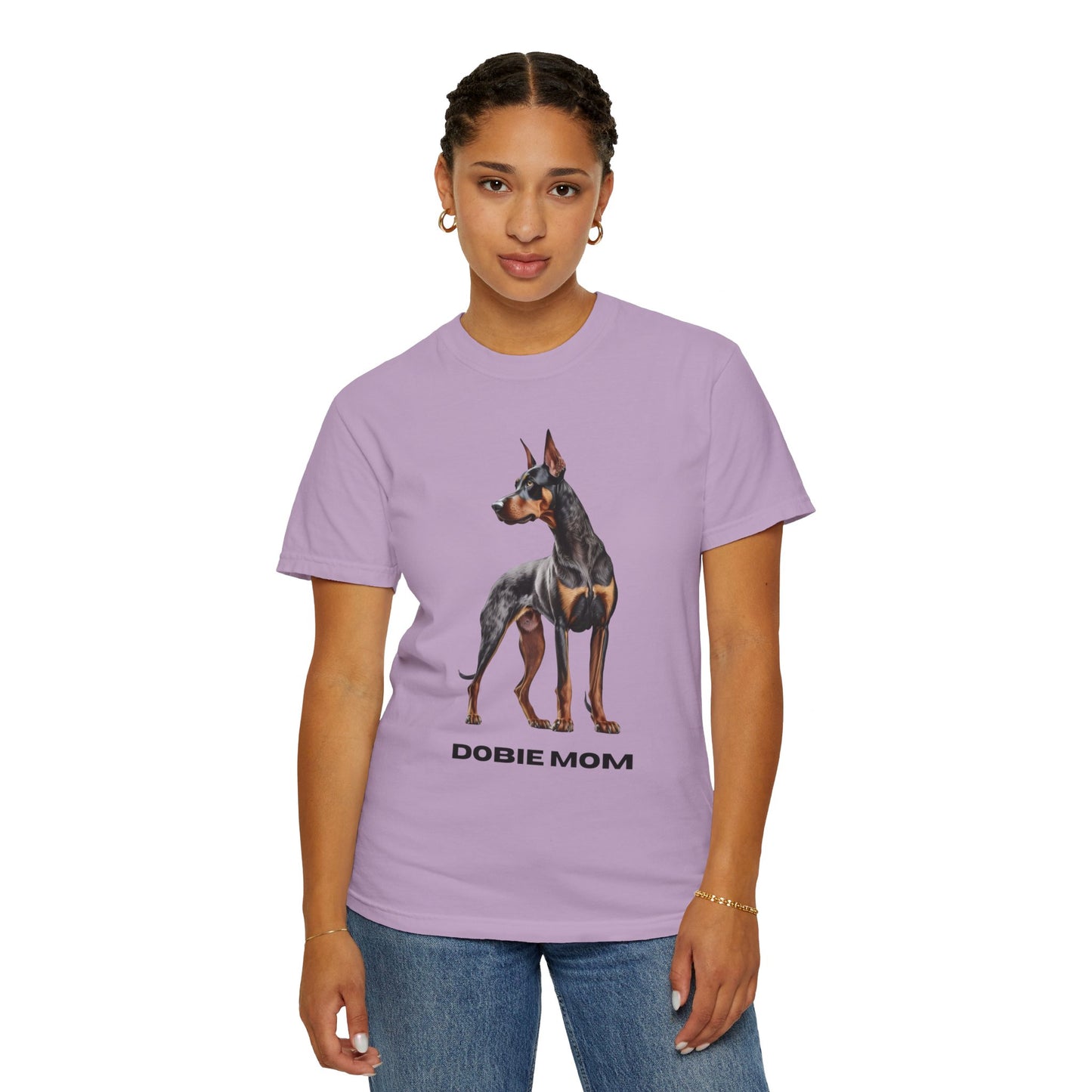 Dobie Mom Unisex Garment-Dyed T-shirt