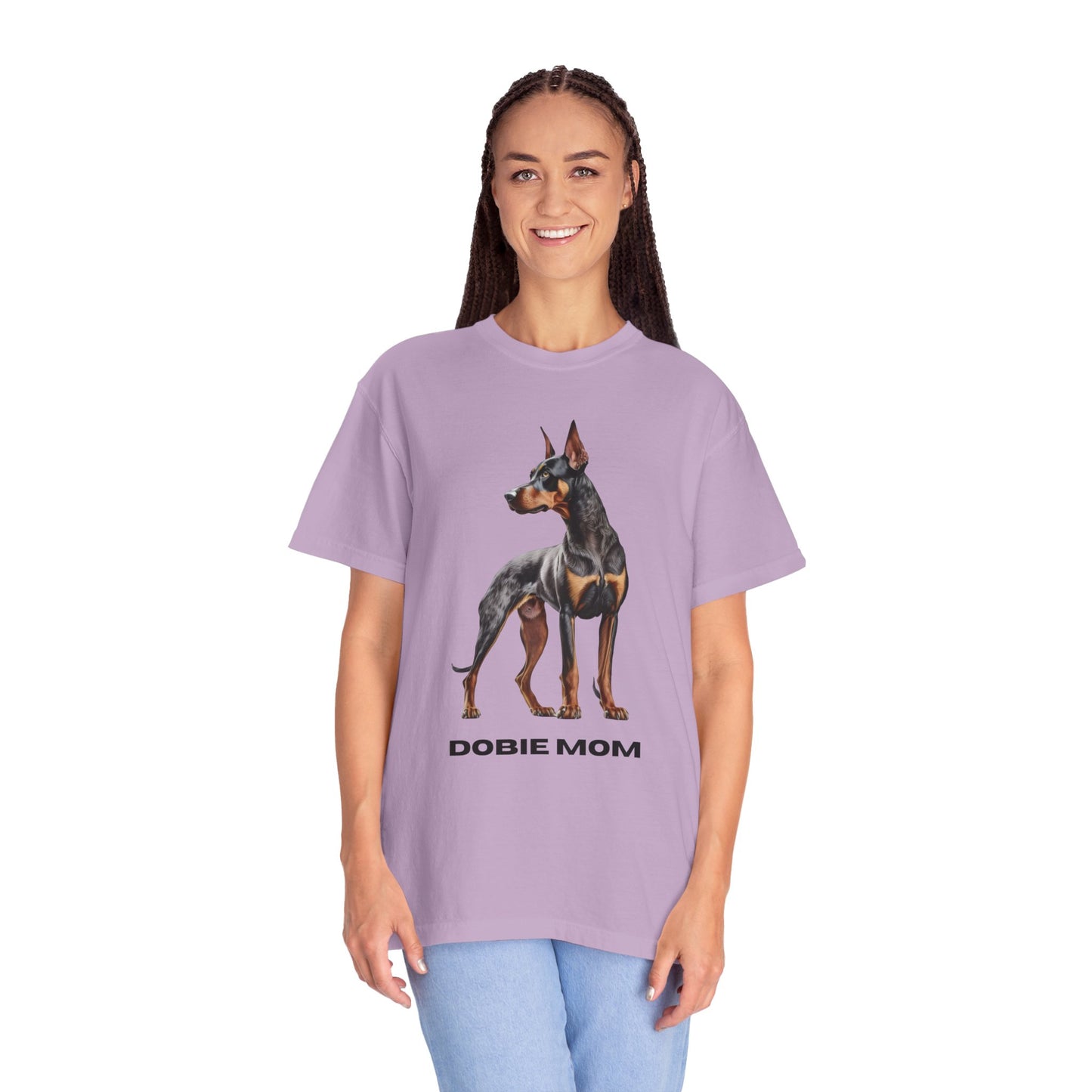 Dobie Mom Unisex Garment-Dyed T-shirt
