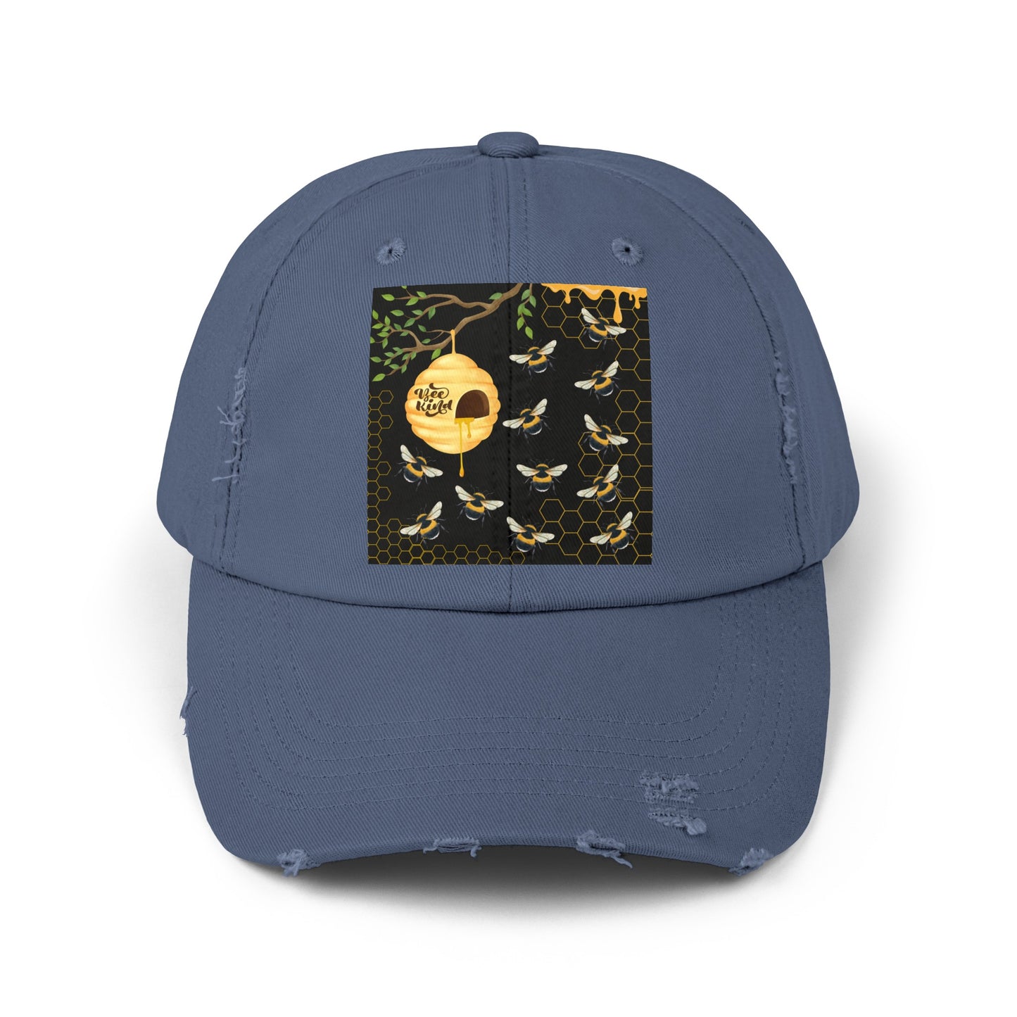 Bee Kind Unisex Distressed Cap