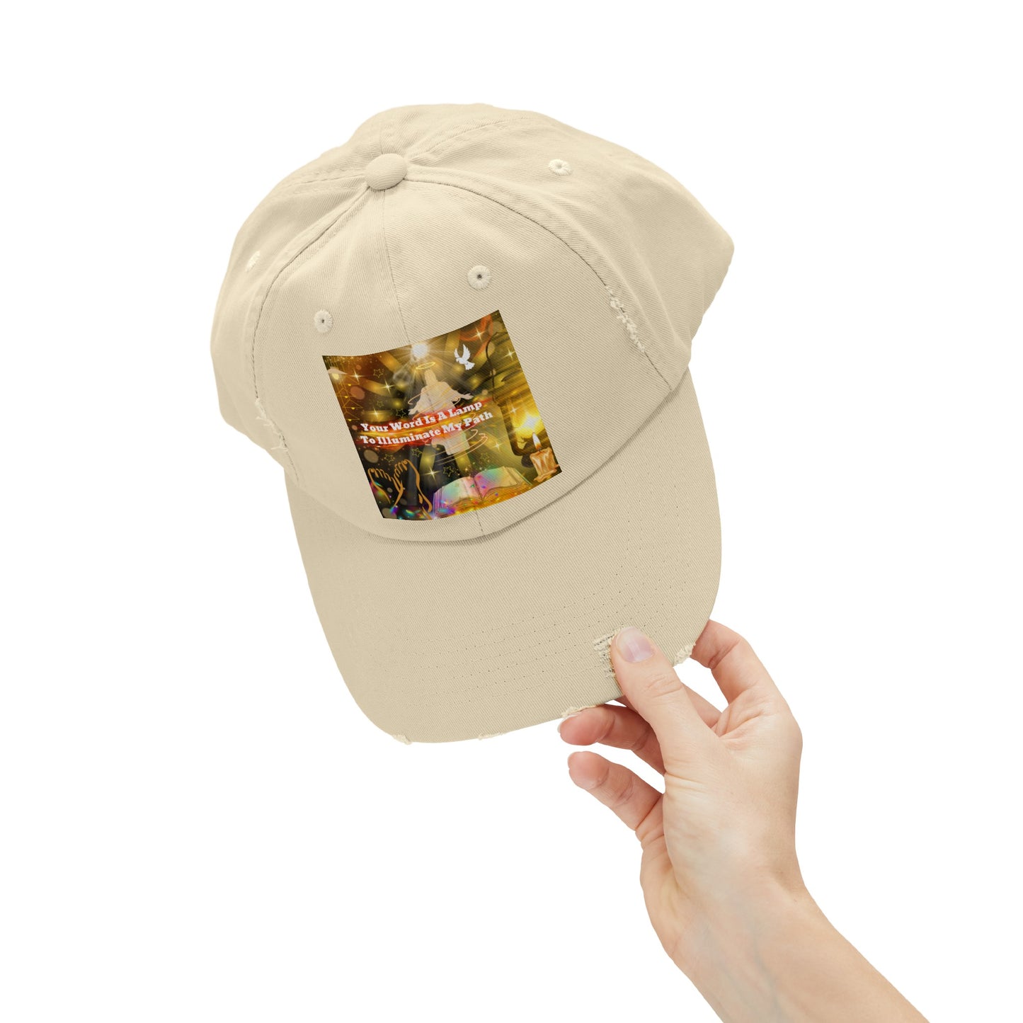 Your Word Unisex Distressed Cap