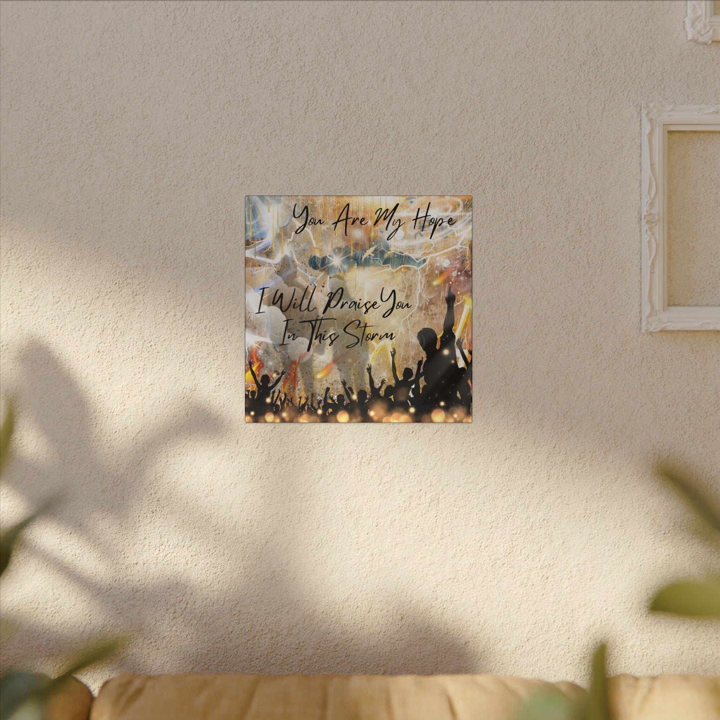 I Will Praise You - Inspirational Canvas Art Print, Faith Decor, Wall Art for Living Room, Uplifting Home Decor, Christian Gift, Praise Wall Hanging
