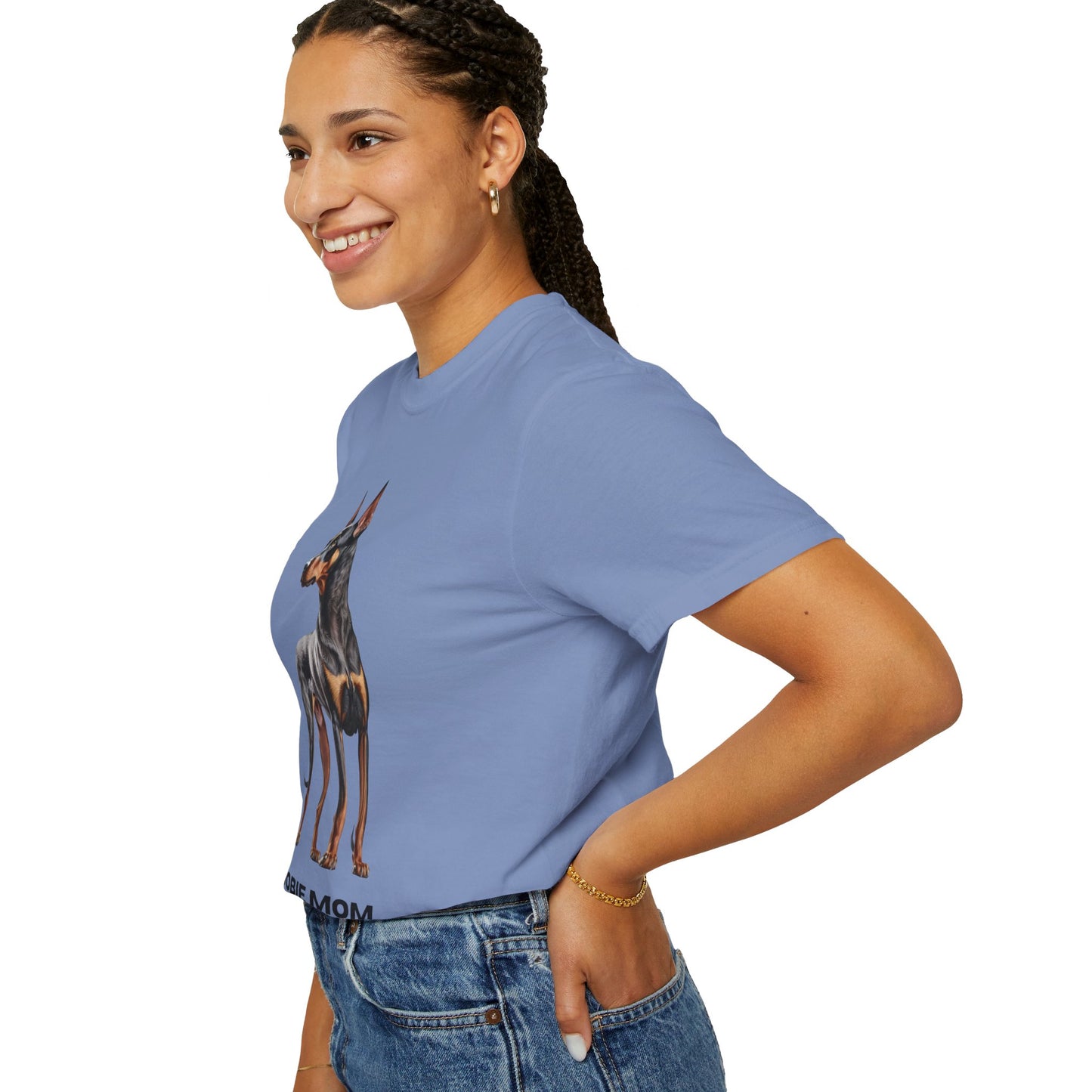 Dobie Mom Unisex Garment-Dyed T-shirt
