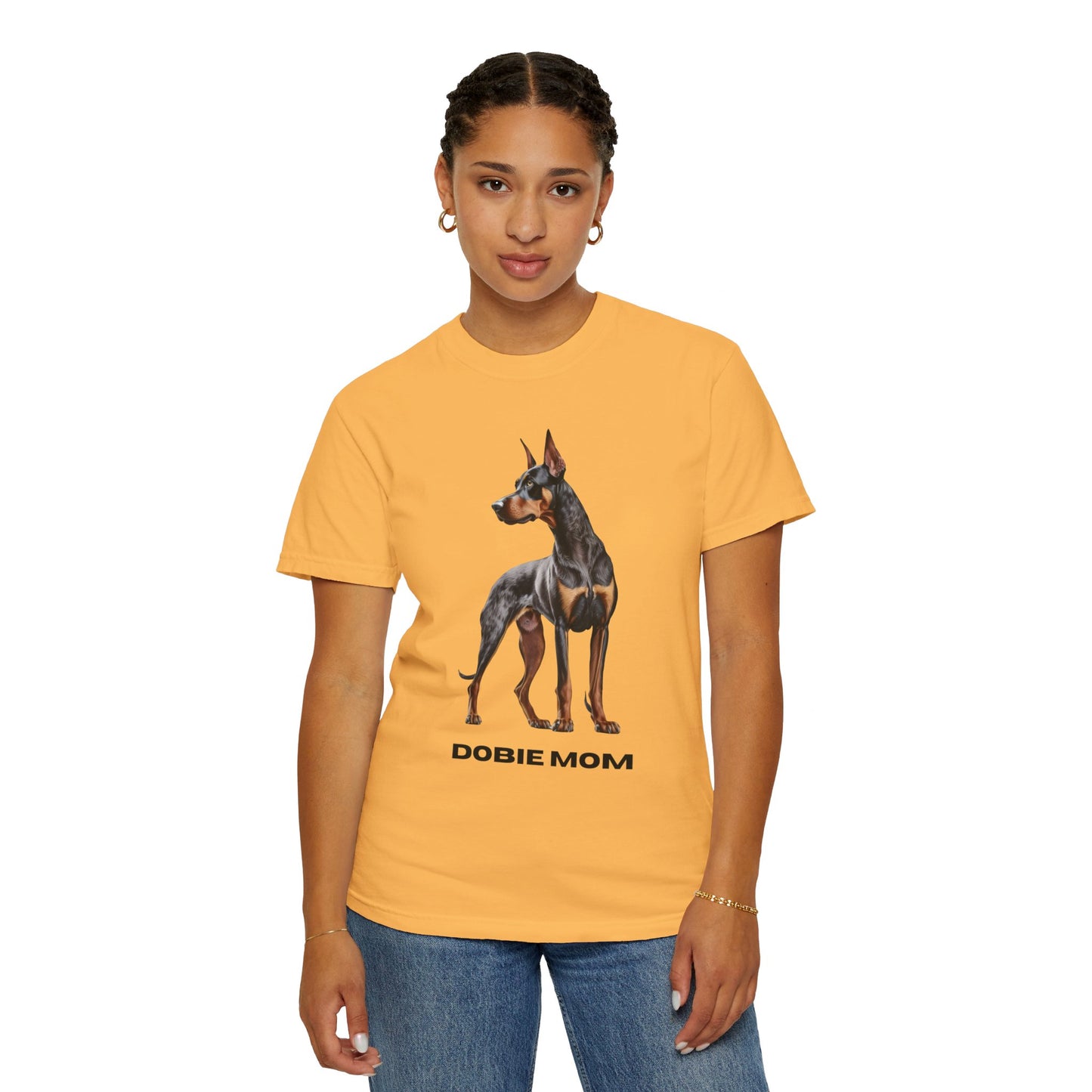 Dobie Mom Unisex Garment-Dyed T-shirt