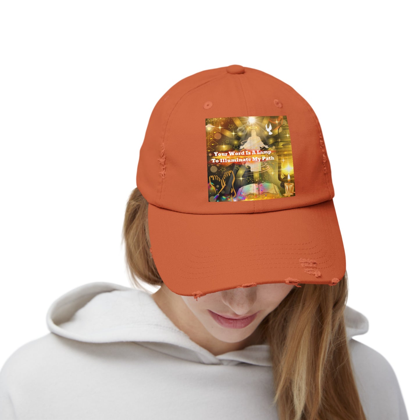 Your Word Unisex Distressed Cap