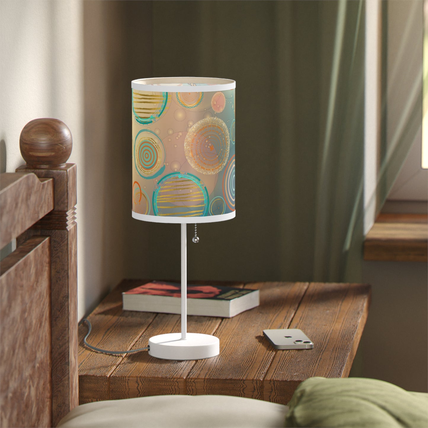 Tranquil Circles Lamp on a Stand, US|CA plug