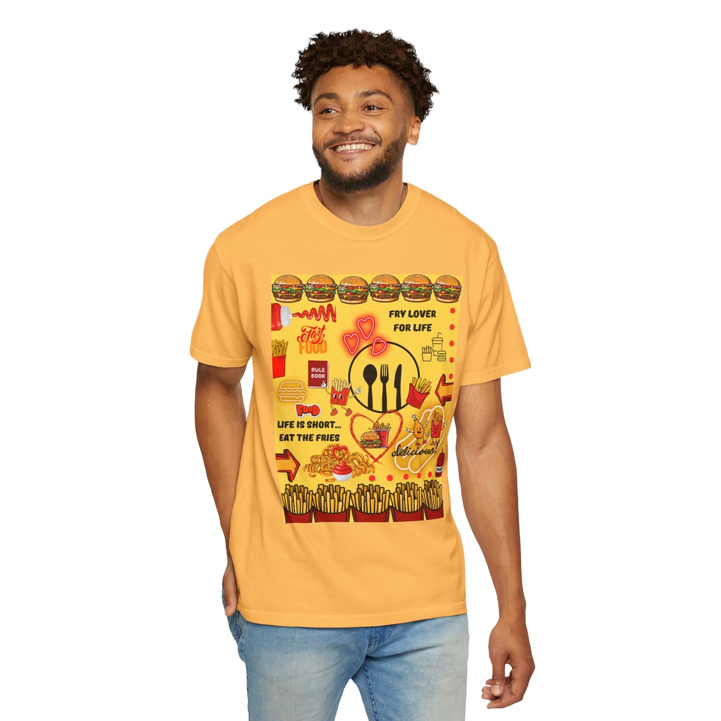 Eat The Fries Unisex Garment-Dyed T-shirt