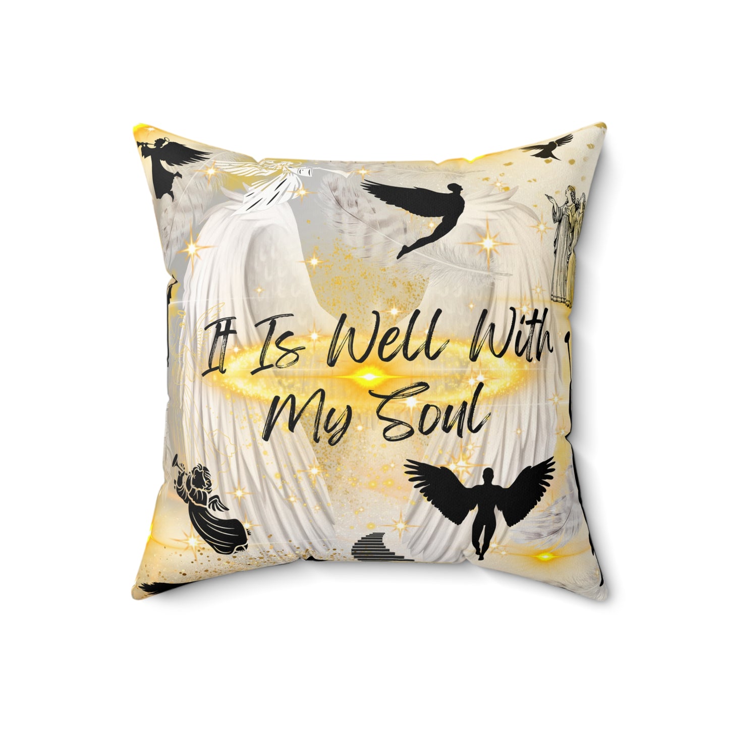 It Is Well With My Soul Spun Polyester Square Pillow