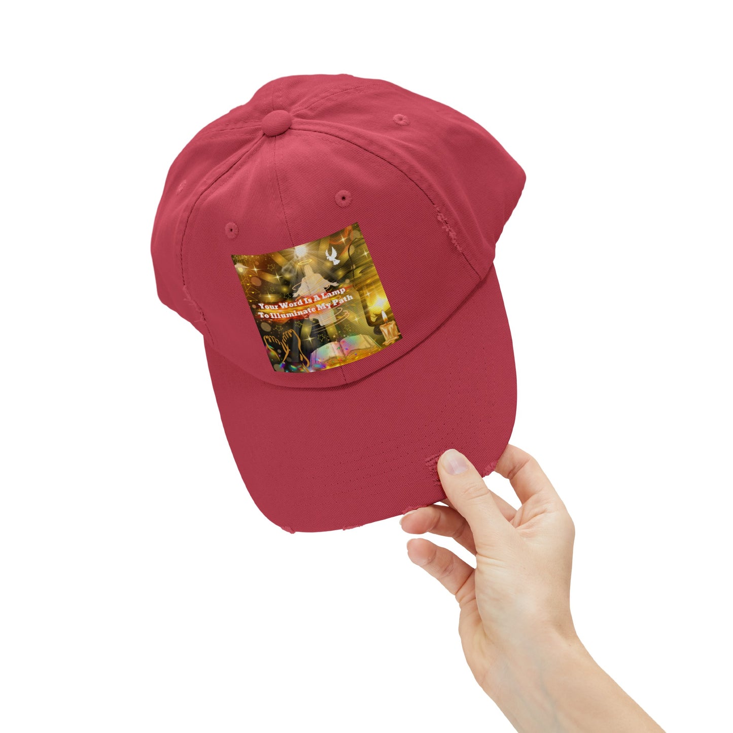 Your Word Unisex Distressed Cap