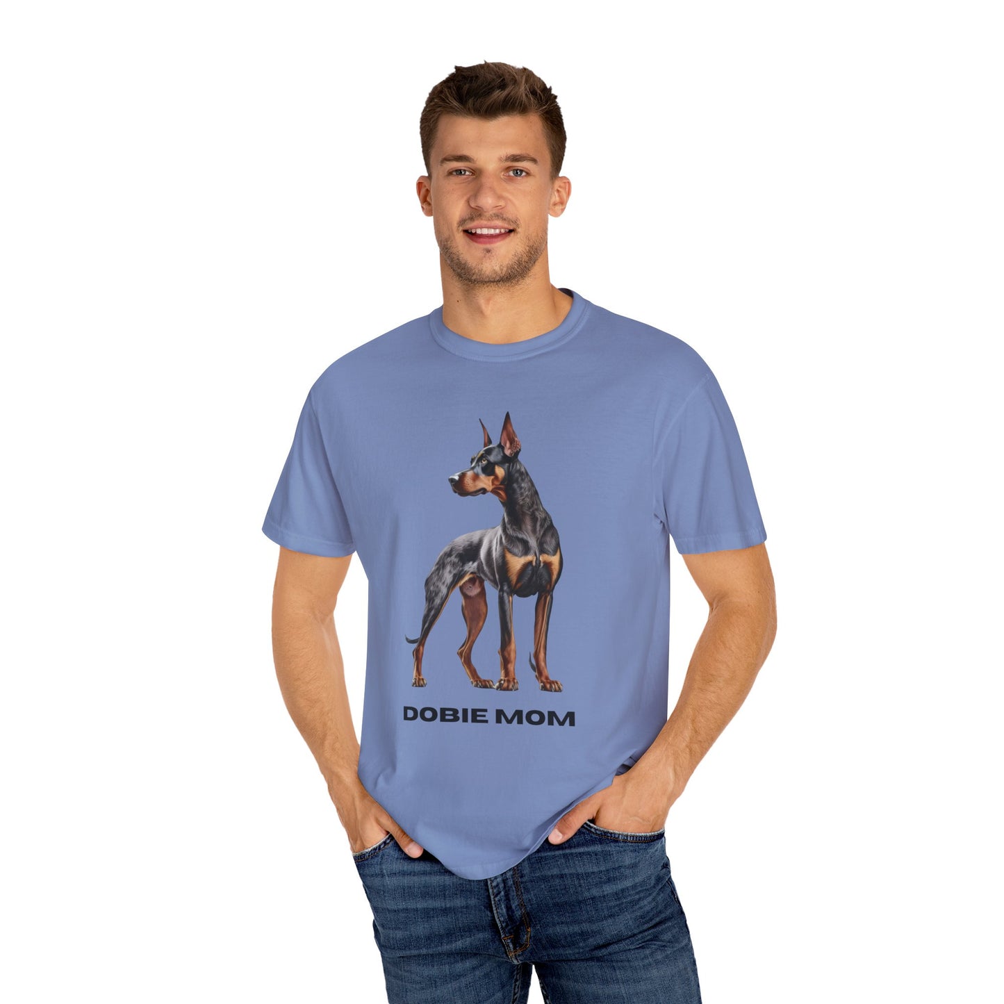 Dobie Mom Unisex Garment-Dyed T-shirt