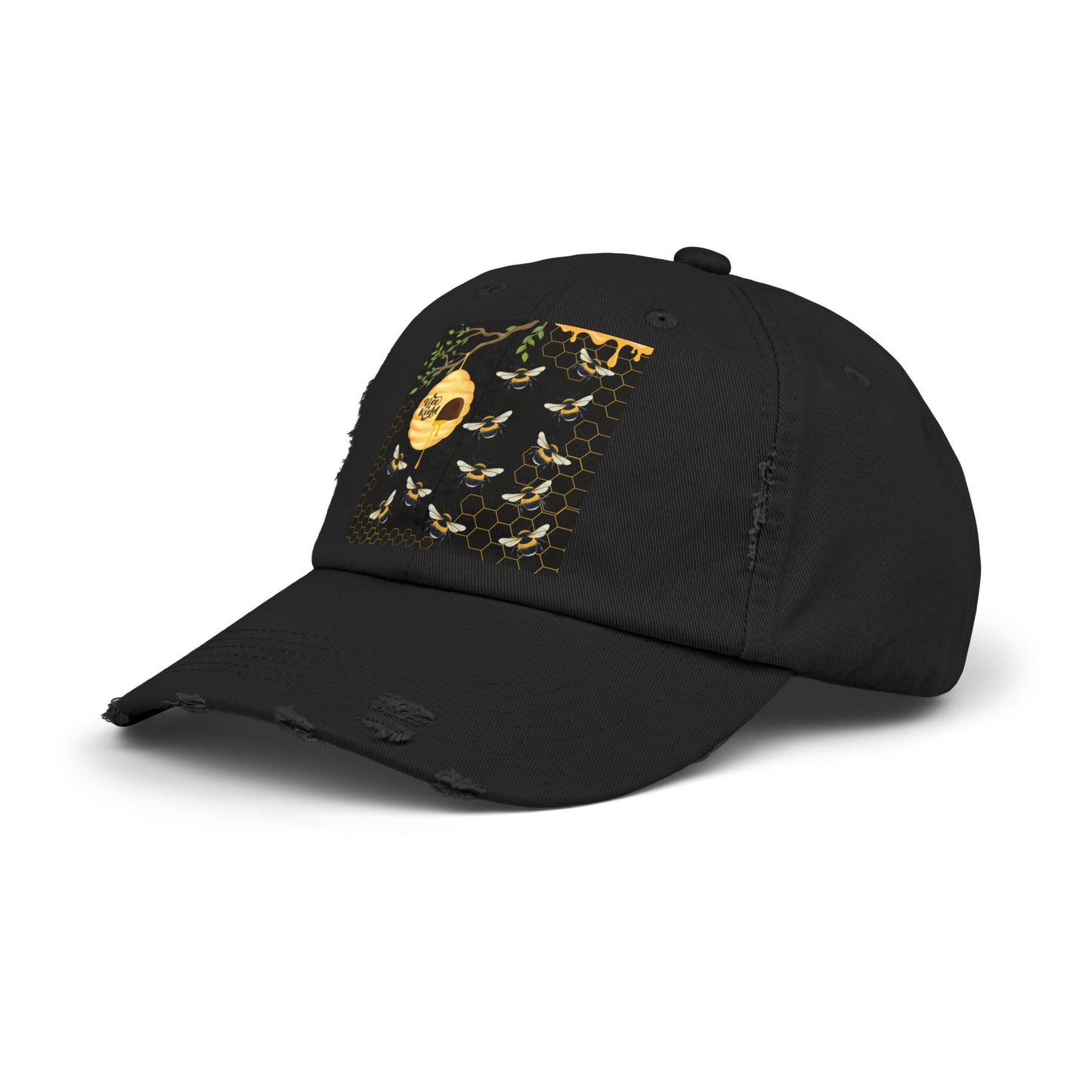Bee Kind Unisex Distressed Cap