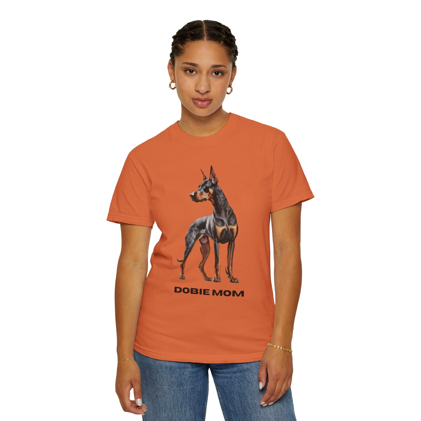 Dobie Mom Unisex Garment-Dyed T-shirt