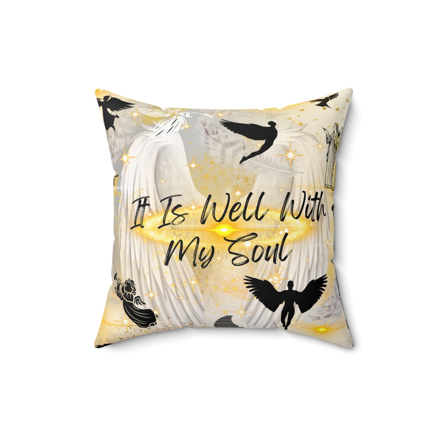 It Is Well With My Soul Spun Polyester Square Pillow