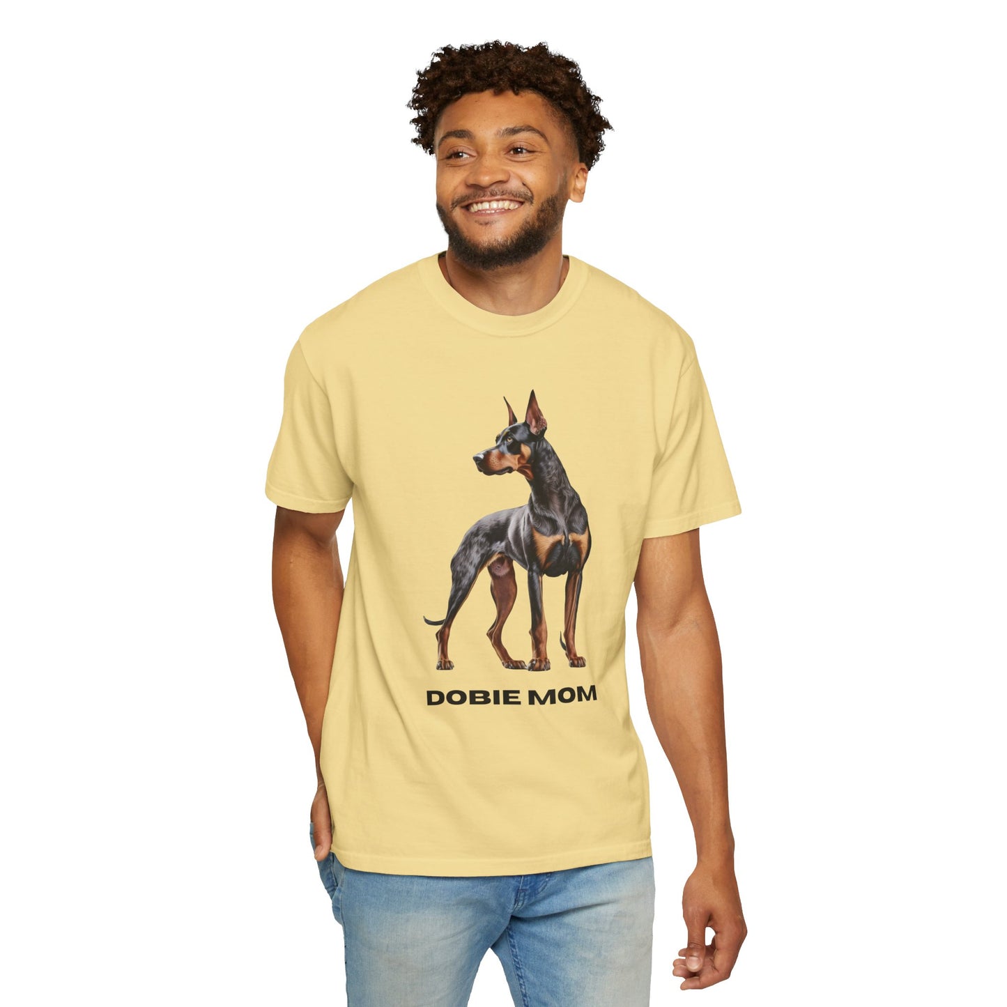 Dobie Mom Unisex Garment-Dyed T-shirt