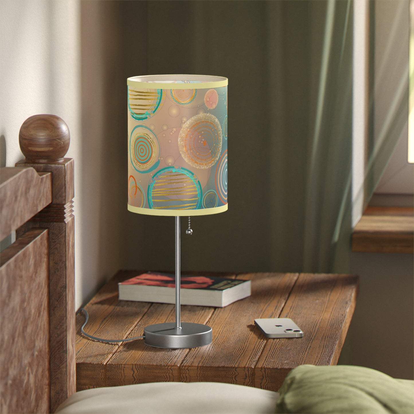 Tranquil Circles Lamp on a Stand, US|CA plug