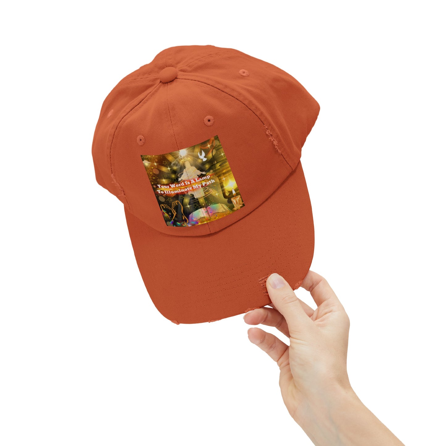 Your Word Unisex Distressed Cap
