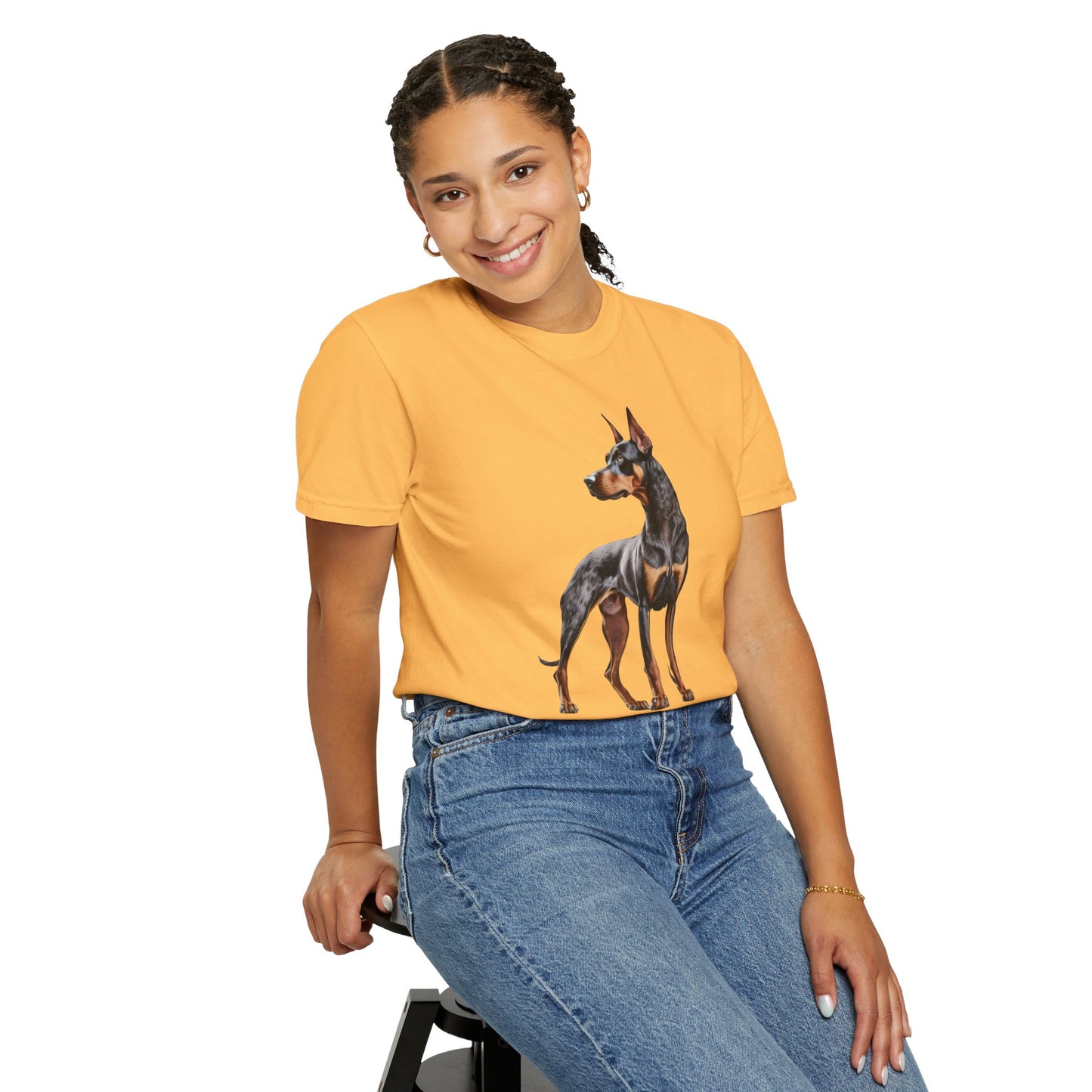 Dobie Mom Unisex Garment-Dyed T-shirt