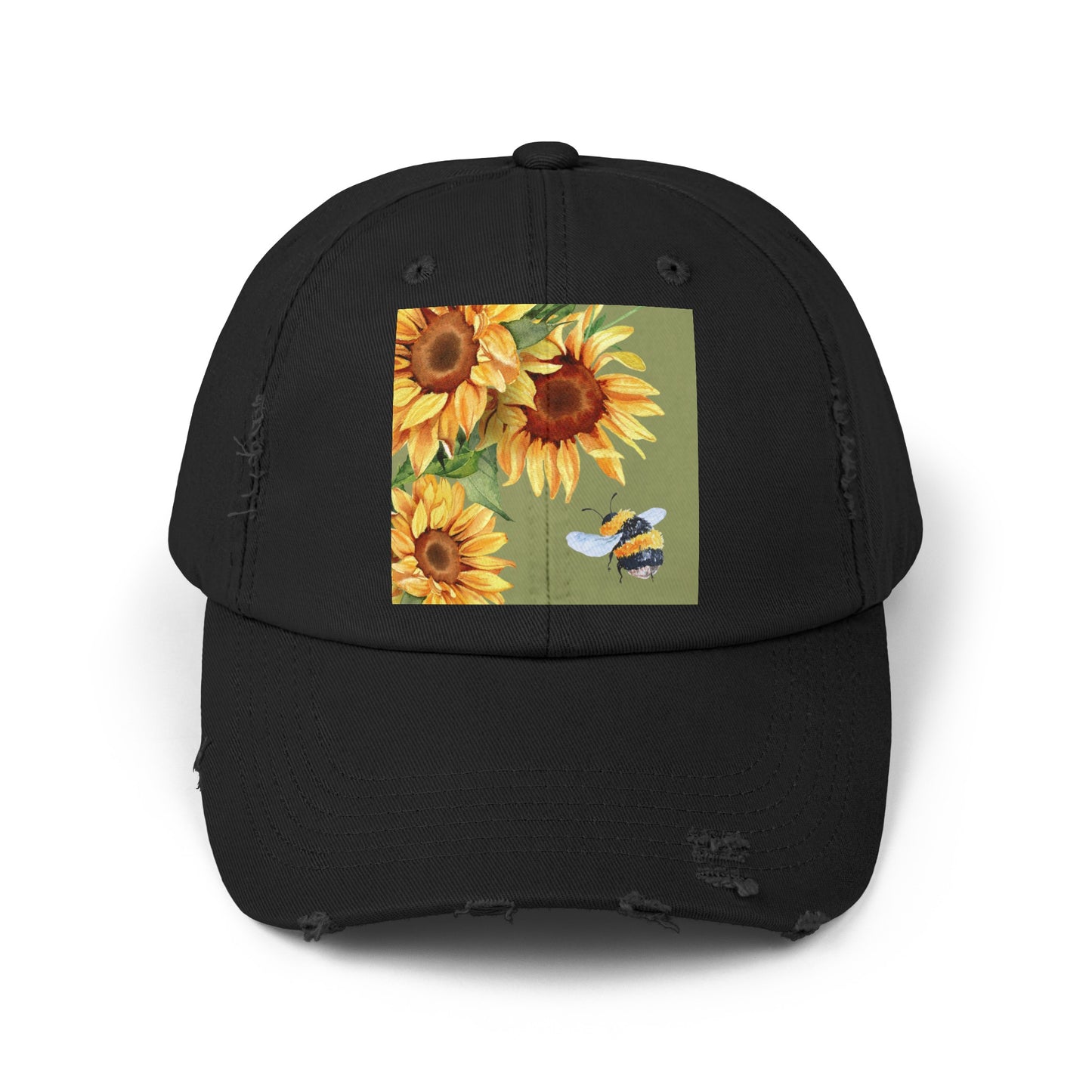 Bee 3 Unisex Distressed Cap