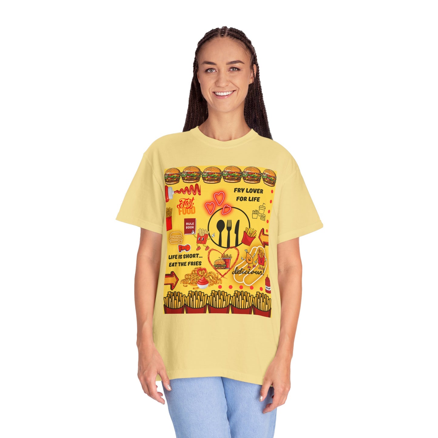 Eat The Fries Unisex Garment-Dyed T-shirt