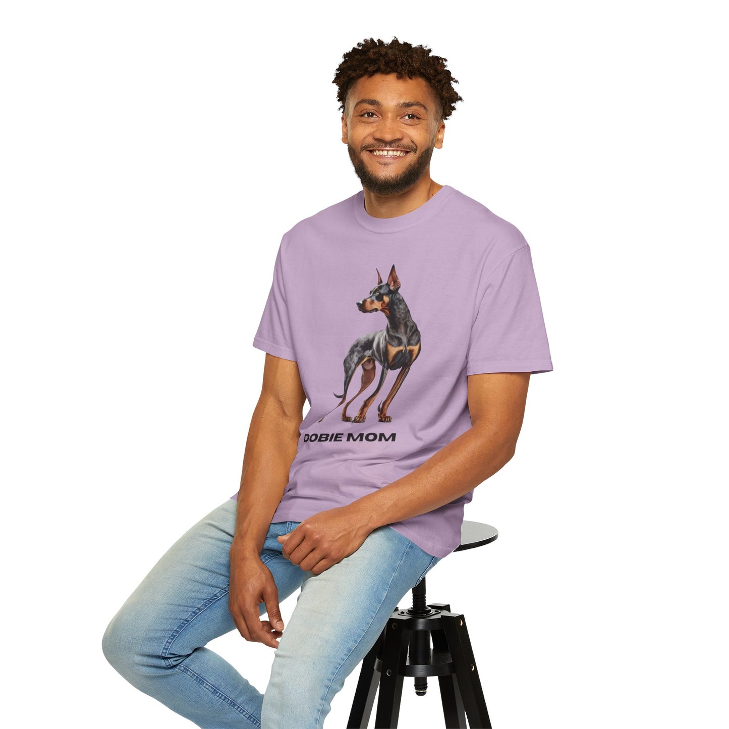 Dobie Mom Unisex Garment-Dyed T-shirt