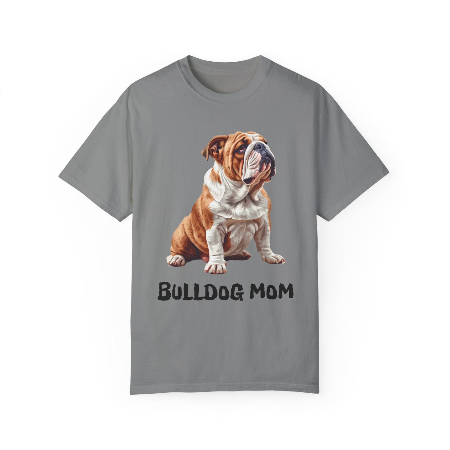 Bulldog Mom Unisex Garment-Dyed T-shirt