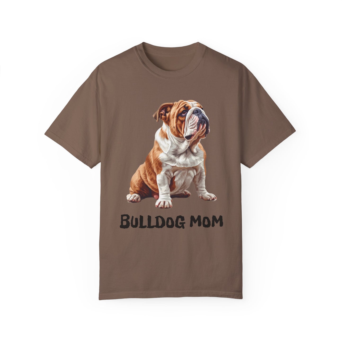 Bulldog Mom Unisex Garment-Dyed T-shirt