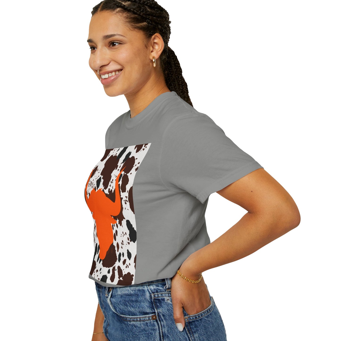 Cow 3 Unisex Garment-Dyed T-shirt