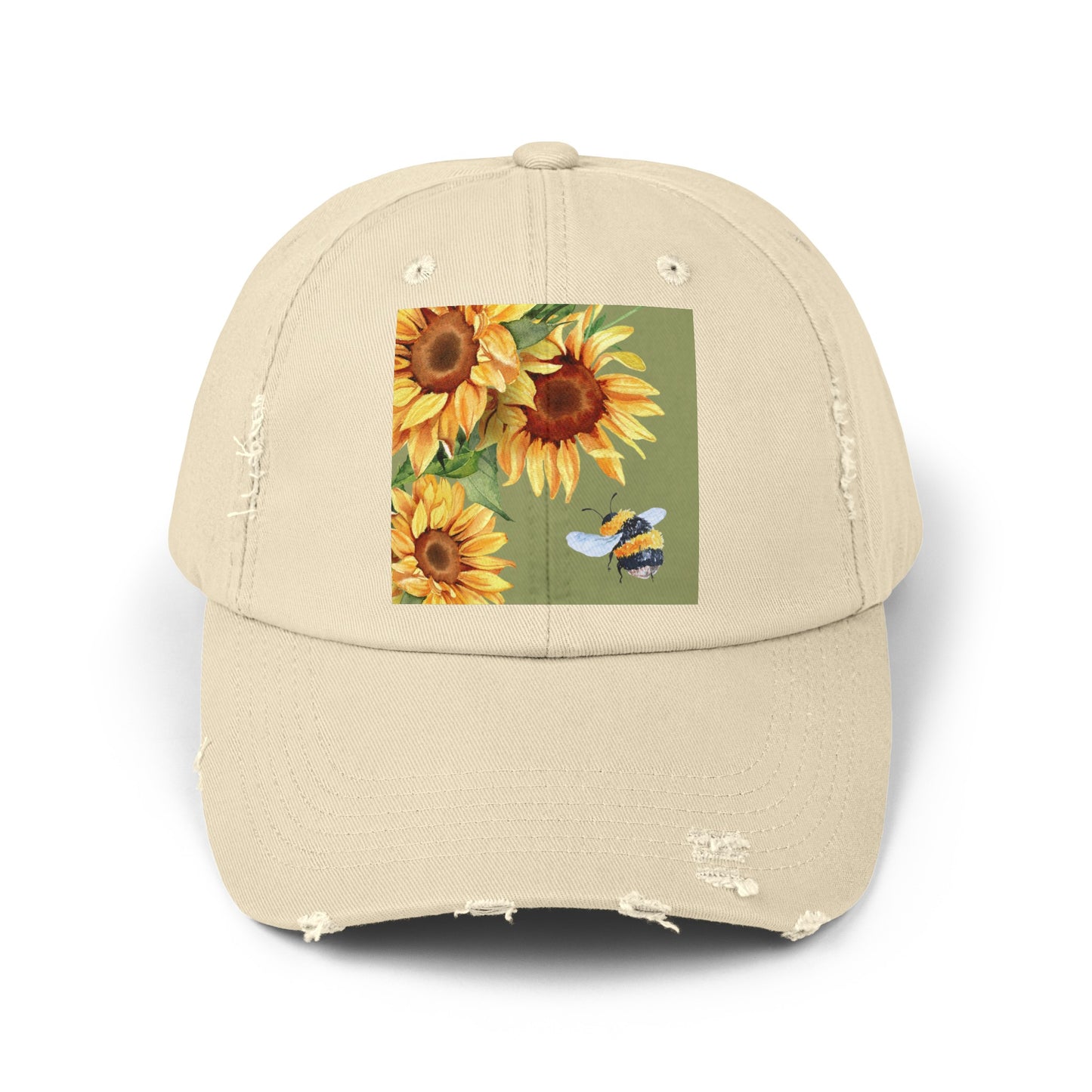 Bee 3 Unisex Distressed Cap