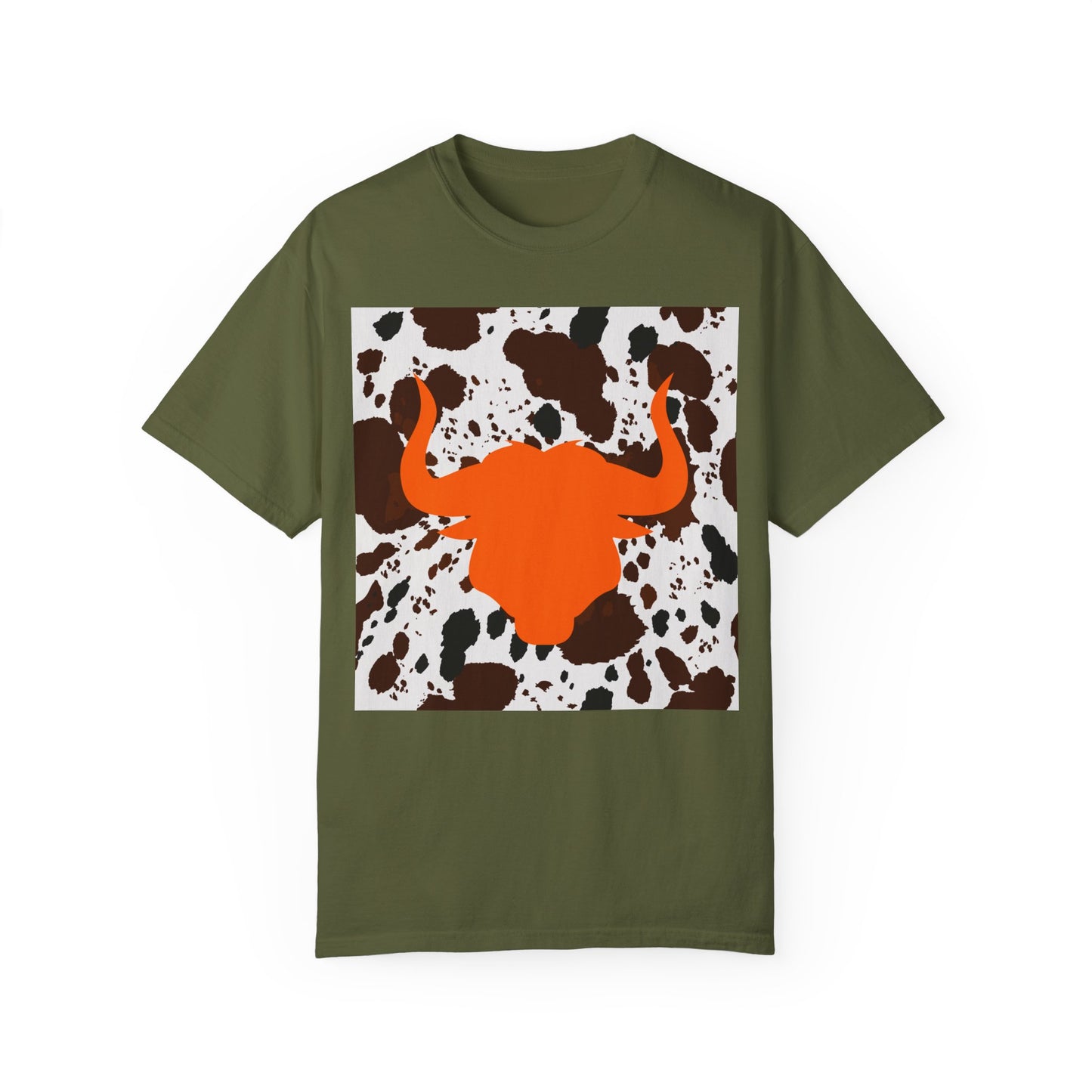 Cow 3 Unisex Garment-Dyed T-shirt