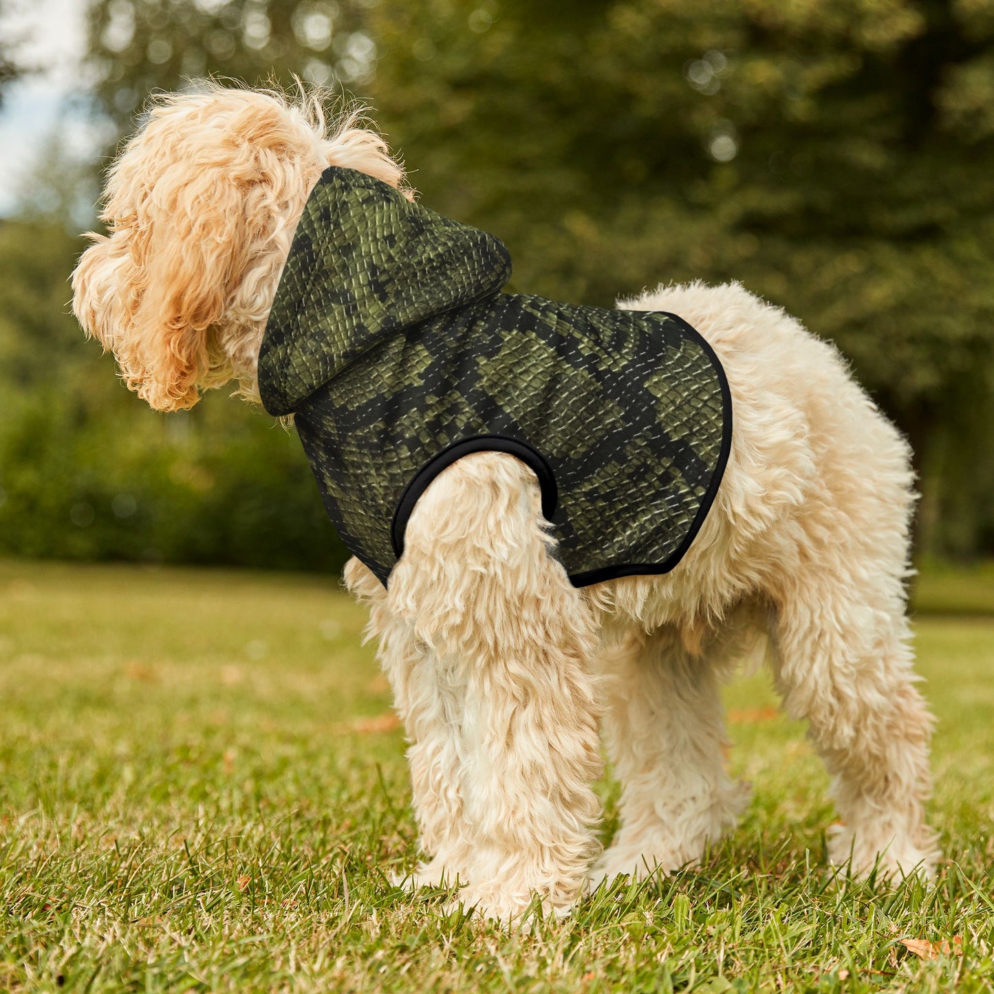 Pet Hoodie Python Green