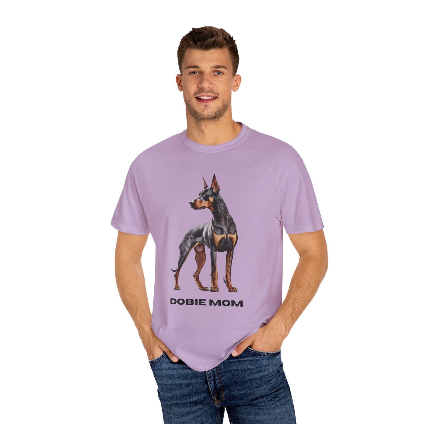 Dobie Mom Unisex Garment-Dyed T-shirt