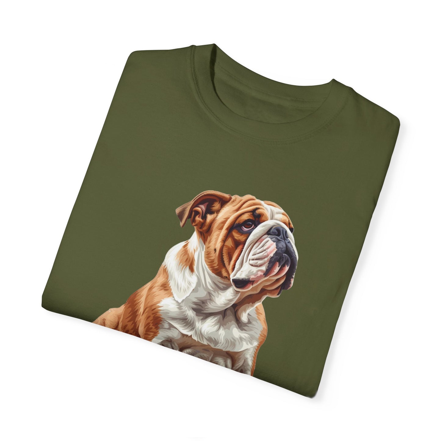Bulldog Mom Unisex Garment-Dyed T-shirt