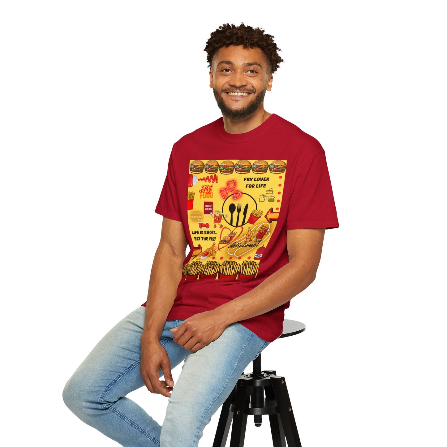 Eat The Fries Unisex Garment-Dyed T-shirt