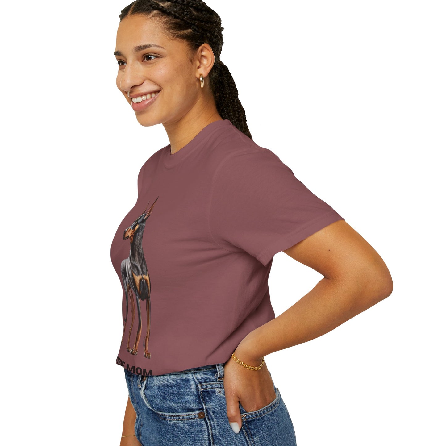Dobie Mom Unisex Garment-Dyed T-shirt