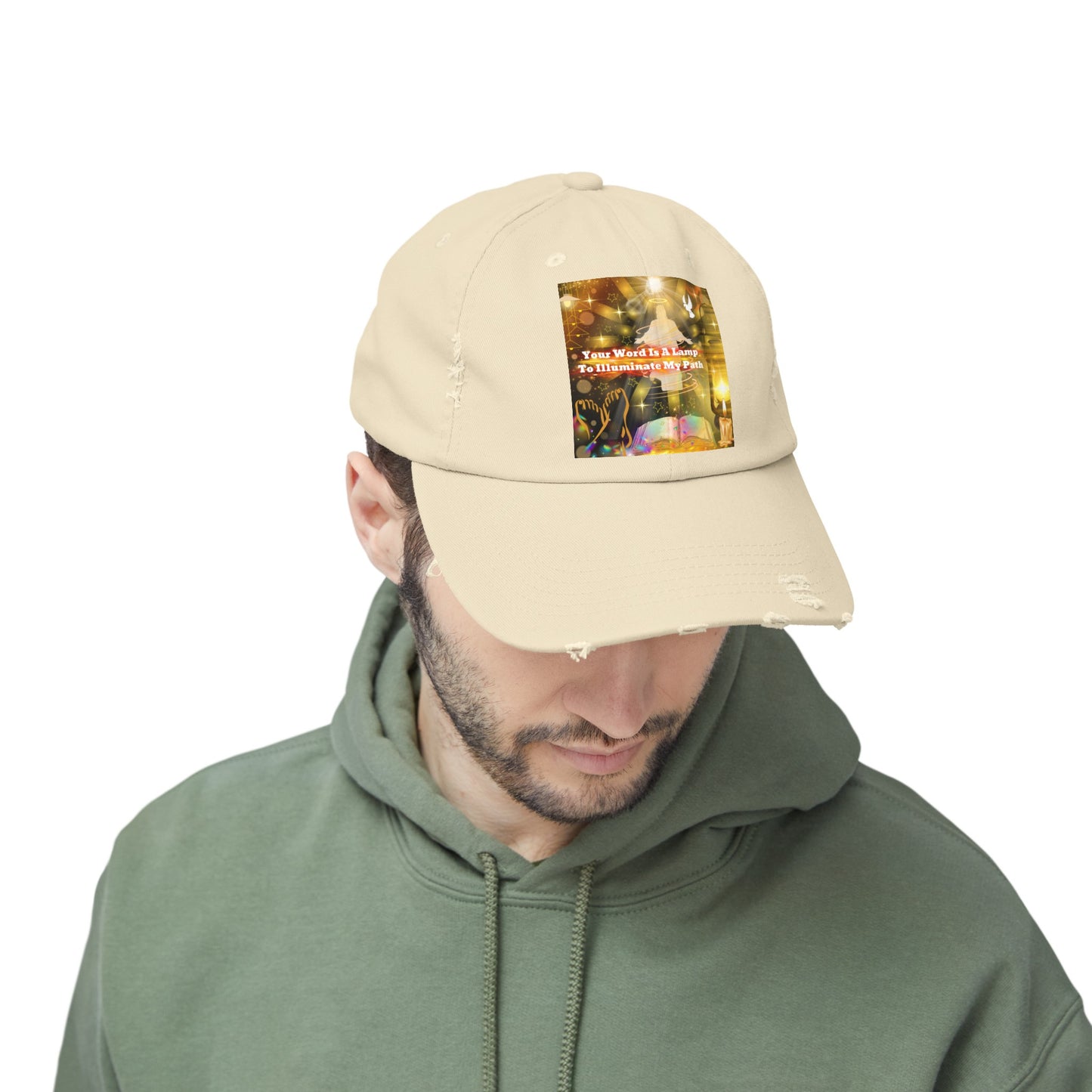 Your Word Unisex Distressed Cap