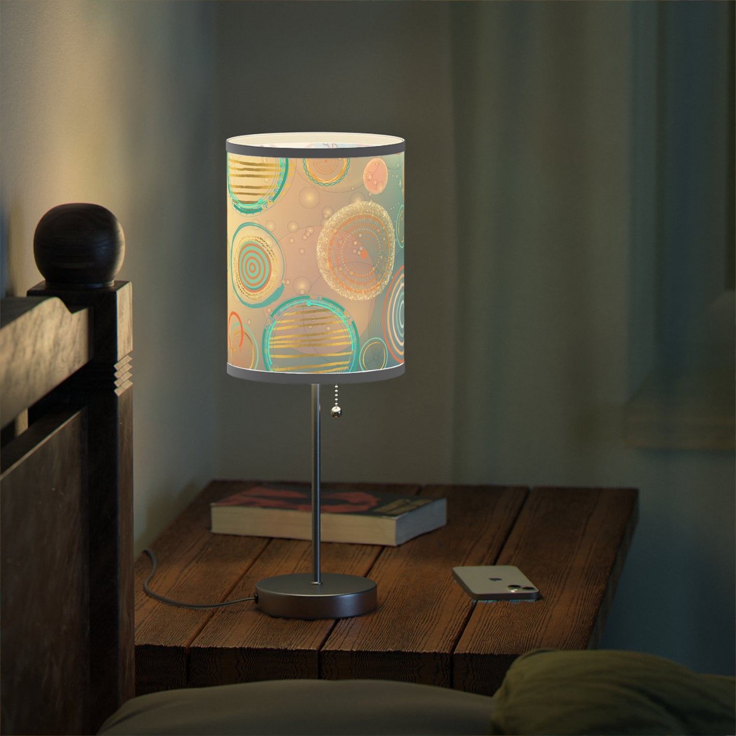 Tranquil Circles Lamp on a Stand, US|CA plug