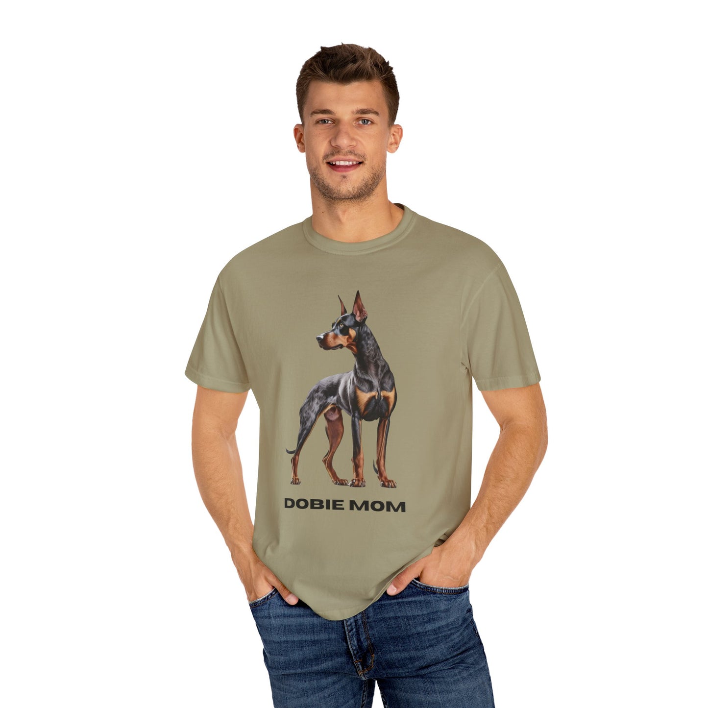 Dobie Mom Unisex Garment-Dyed T-shirt