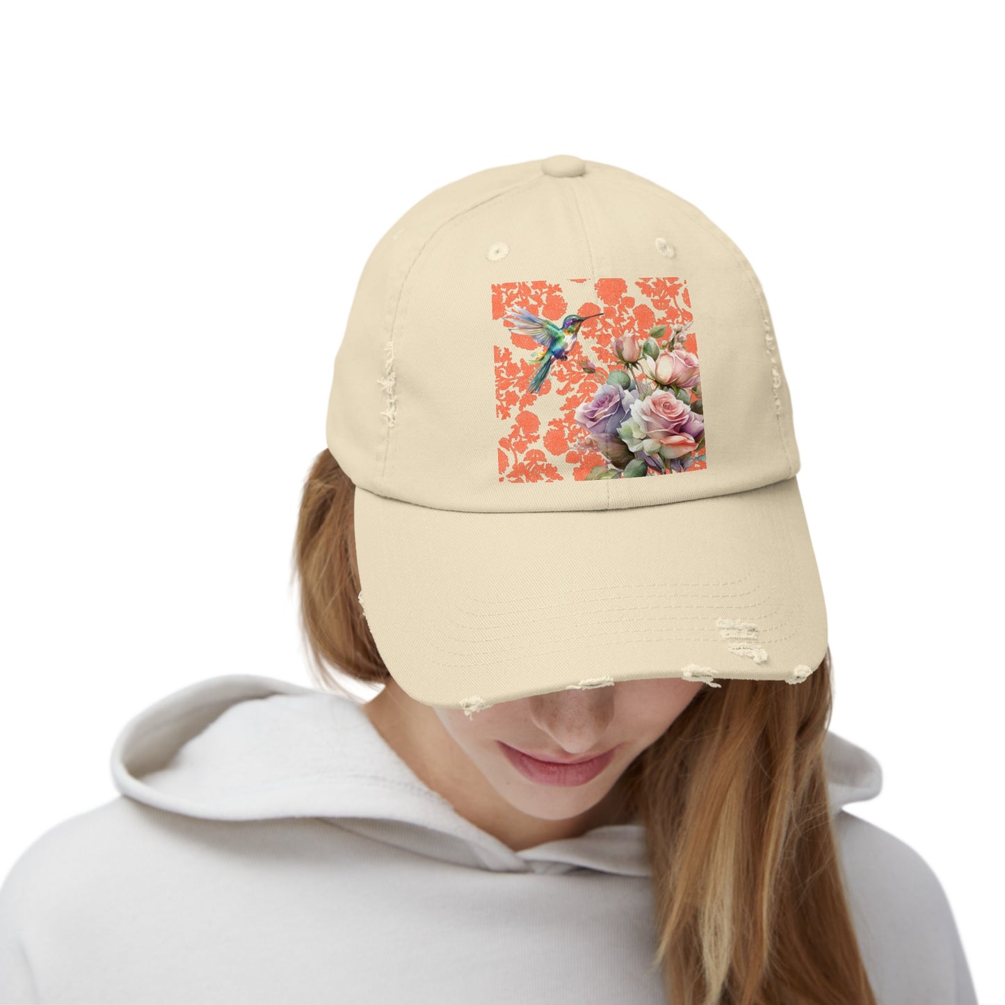 Hummingbird 1 Unisex Distressed Cap