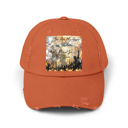 I Will Praise You Unisex Distressed Cap