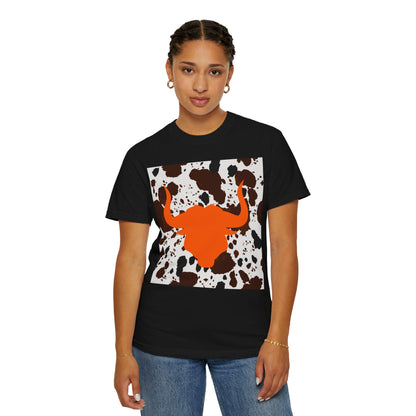 Cow 3 Unisex Garment-Dyed T-shirt