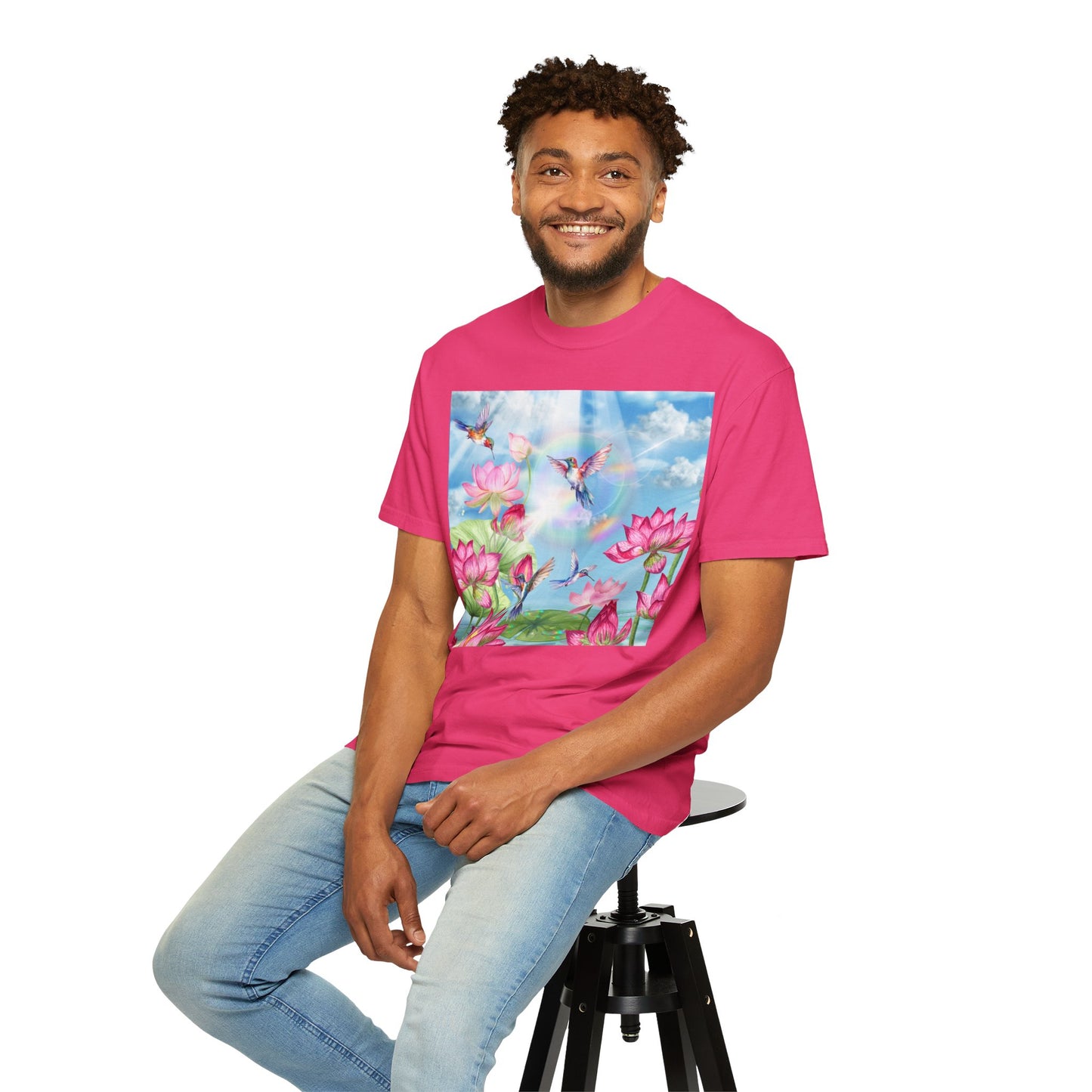 Sipping On Sunshine Unisex Garment-Dyed T-shirt