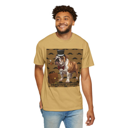 Pawsitively Dapper Unisex Garment-Dyed T-shirt