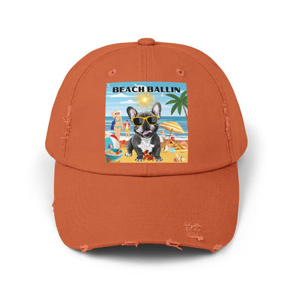 Beach Ballin Unisex Distressed Cap